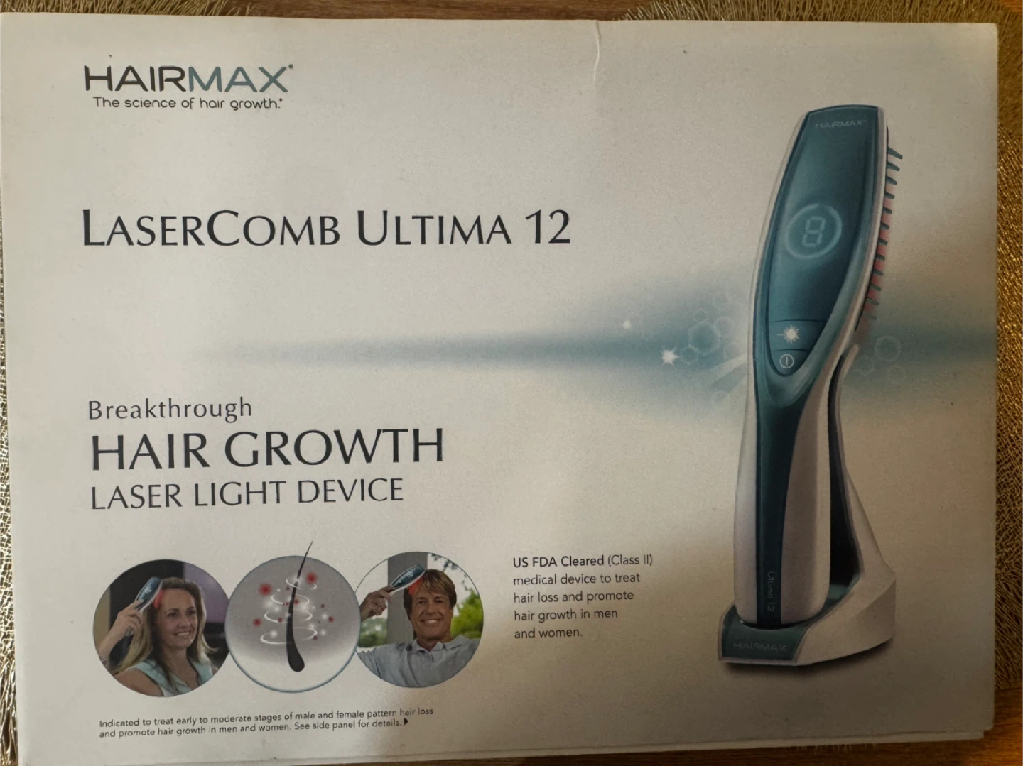 HairMax LaserComb Ultima 12 Hair Growth Device
