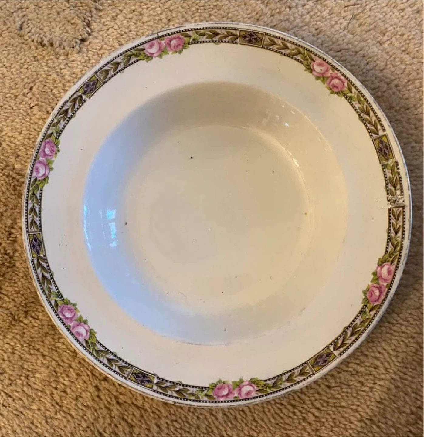 Vintage Floral Rim Bowl Made in England