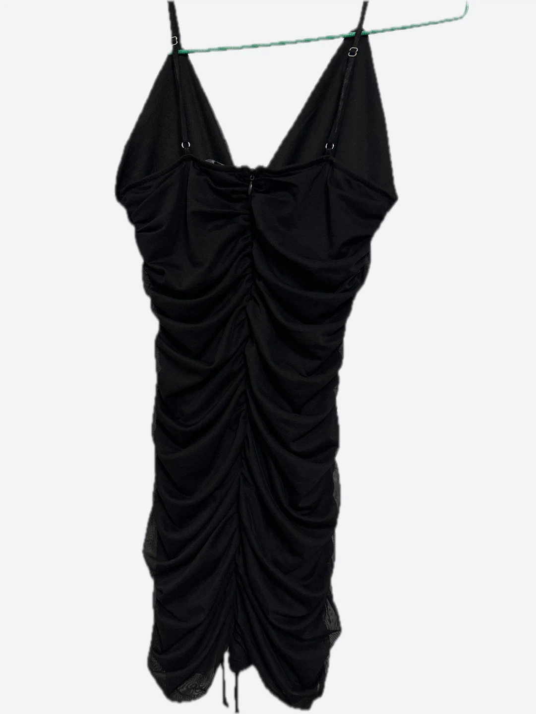 Black Ruched Bodycon Dress - photo 2