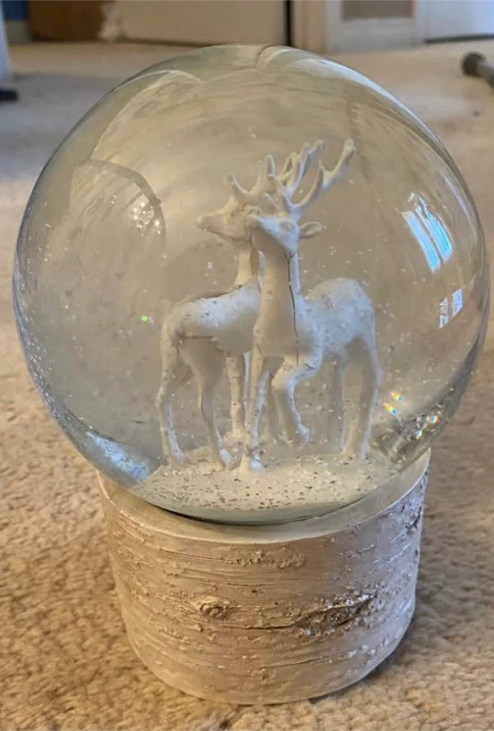 Decorative Snow Globe with Reindeer