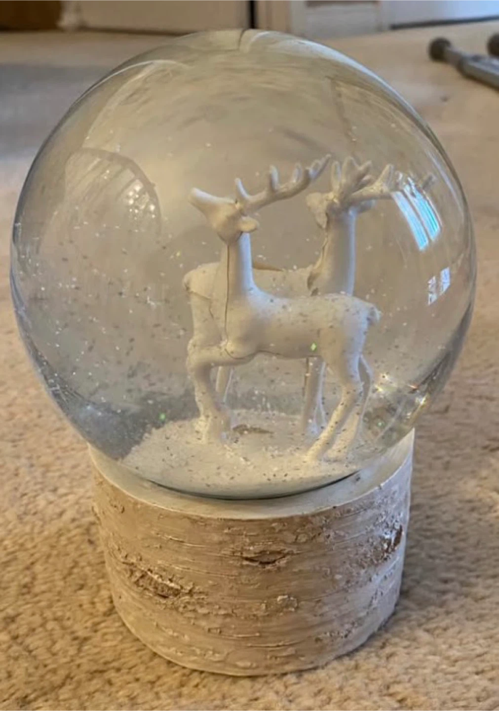 Decorative Snow Globe with Reindeer - photo 2
