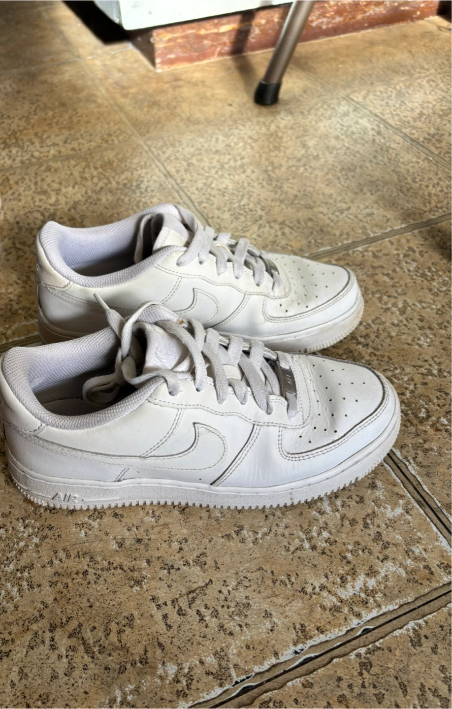 Nike Air Force 1 '07 Shoes - White 6Y - photo 2