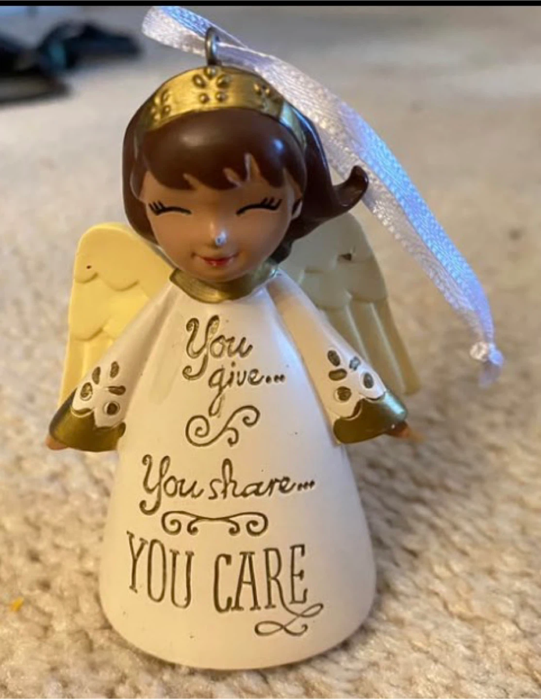 HMK LLC Angel Ornament You Give You Share You Care - photo 2