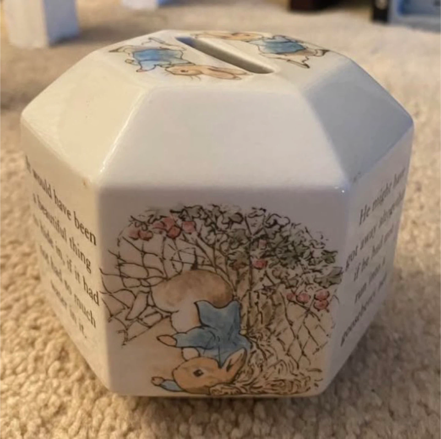 Peter Rabbit Money Box