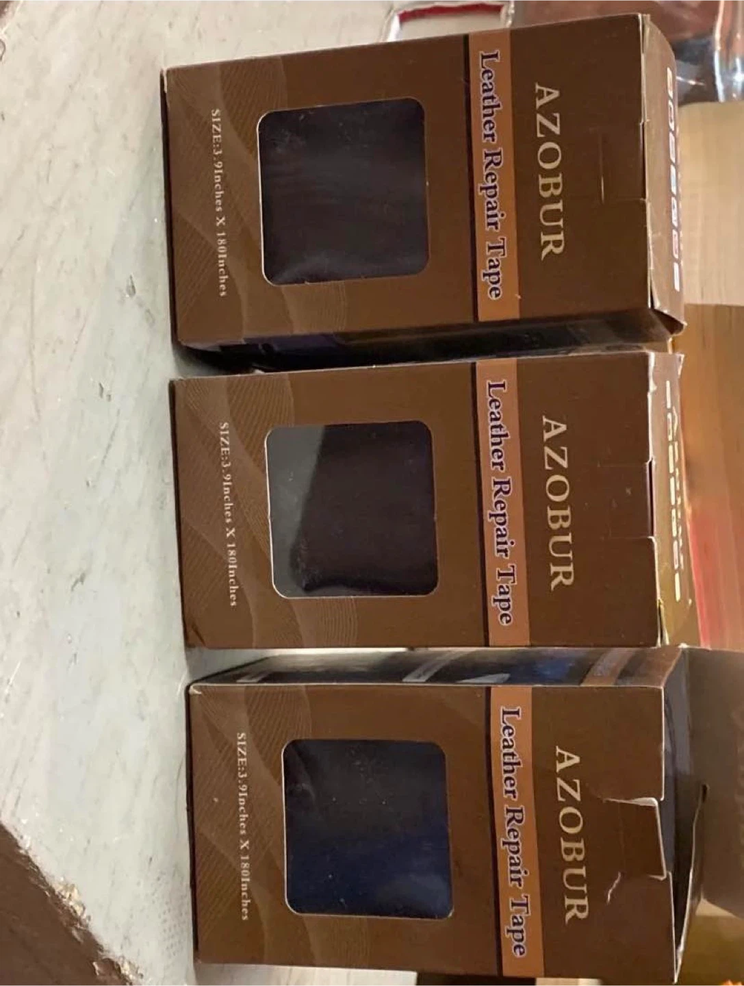 AZOBUR Leather Repair Tape - 3.9" x 180"