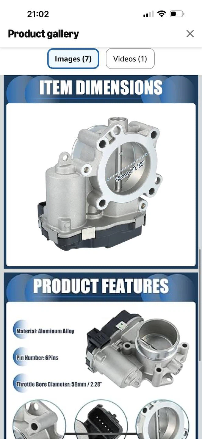 INFINAUTO Throttle Body 68366012AB / 68366012AA – Dodge J - photo 3