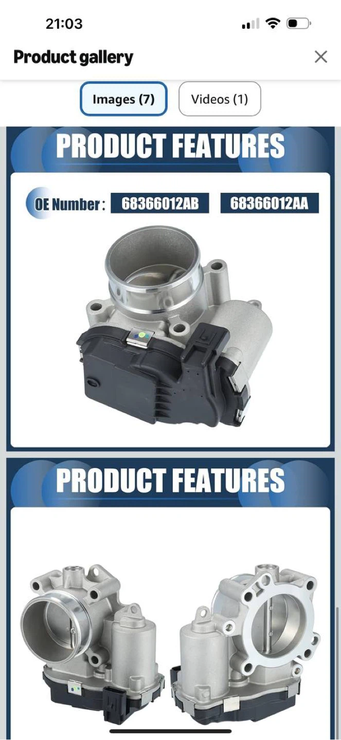 INFINAUTO Throttle Body 68366012AB / 68366012AA – Dodge J - photo 4