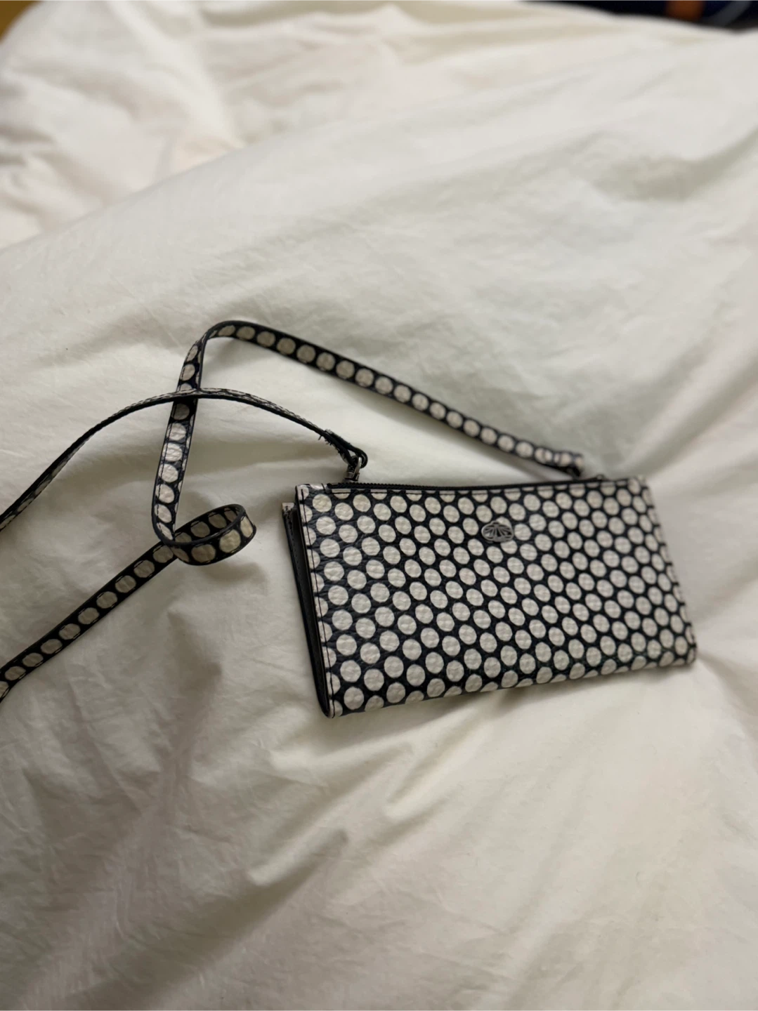 Black & White Polka Dot Wallet/Crossbody Bag - photo 2