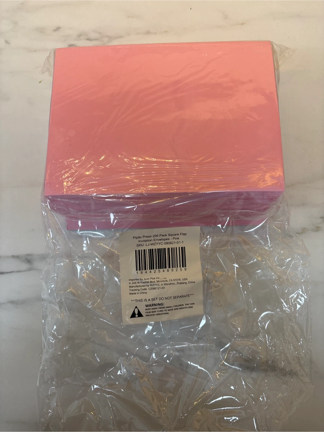 Pipilo Press Pink Square Flap Invitation Envelopes