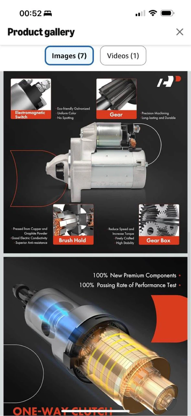 A-Premium Starter Motor for Toyota Yaris / Echo / Scion xA xB 2 - photo 3