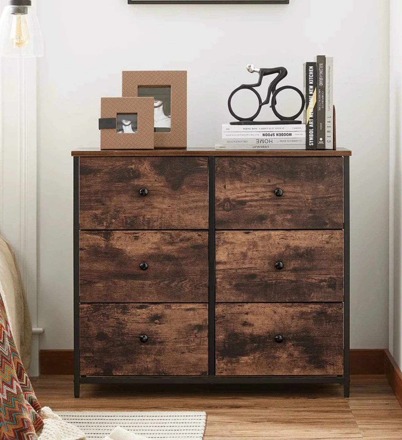 SONGMICS 6 Drawer Dresser - Rustic Brown ( 2 for $100) - photo 4