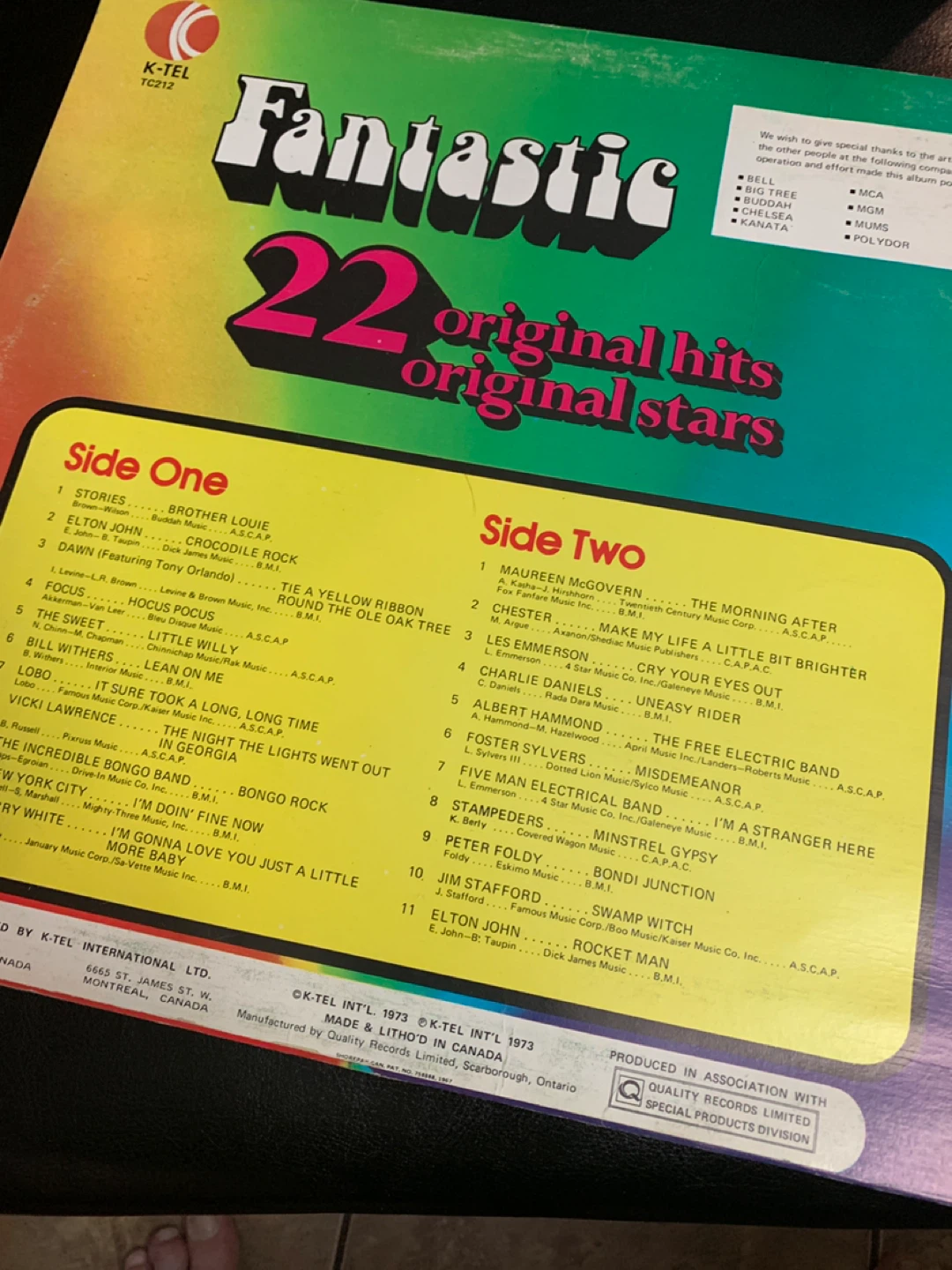 Fantastic 22 Original Hits - photo 2