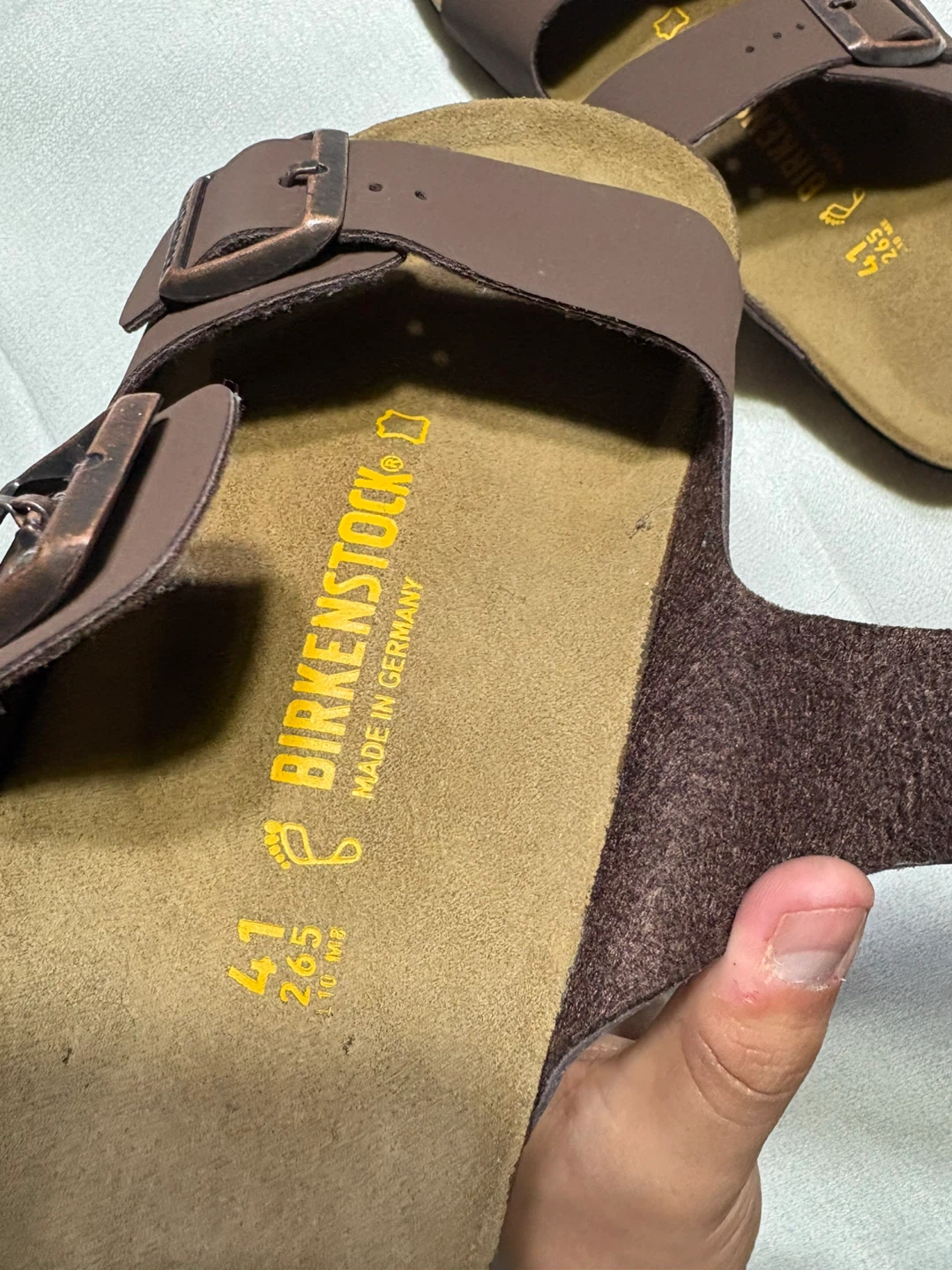 Birkenstock Arizona Sandals Size 41 Brown Leather - photo 4