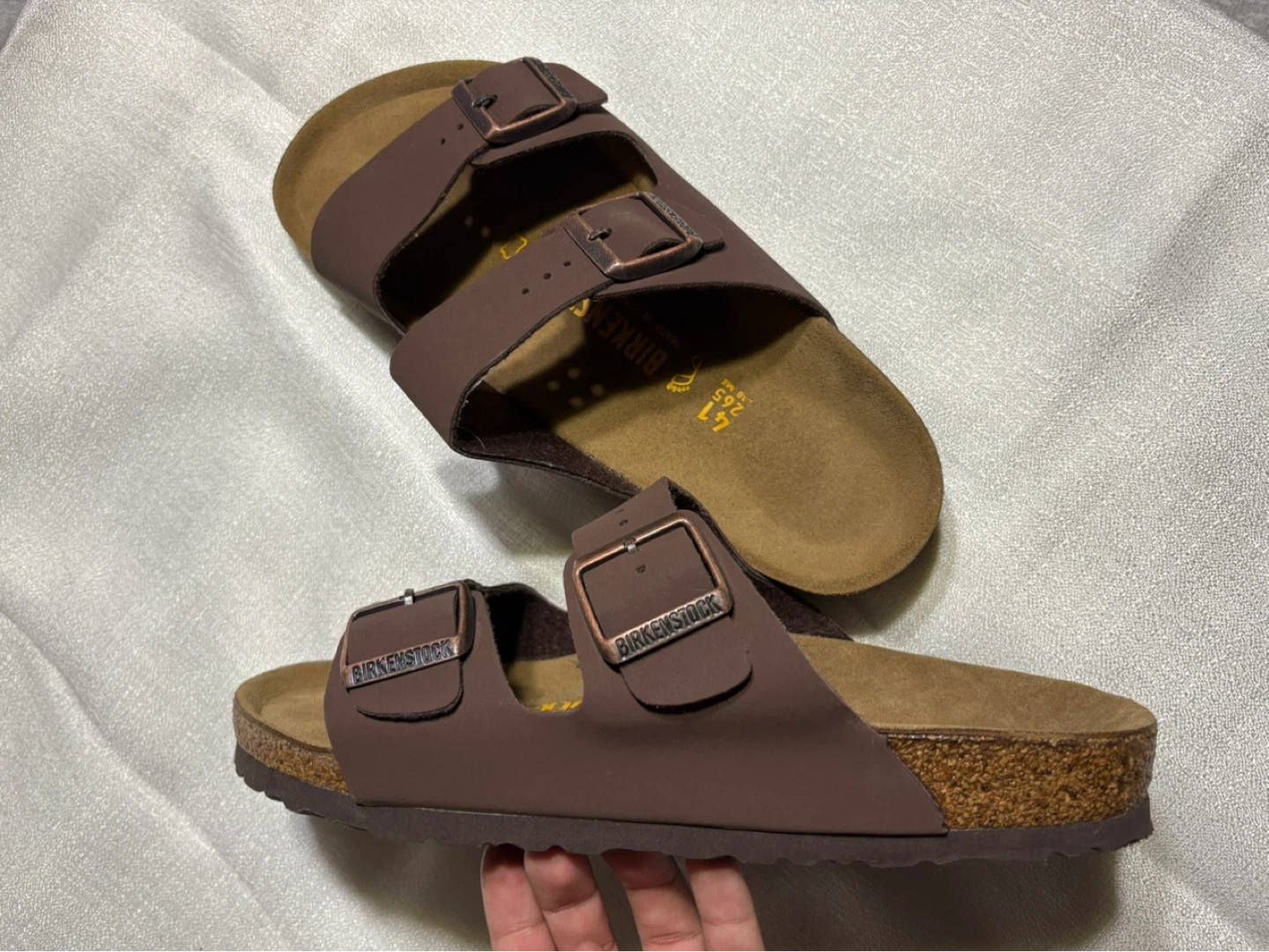 Birkenstock Arizona Sandals Size 41 Brown Leather - photo 3