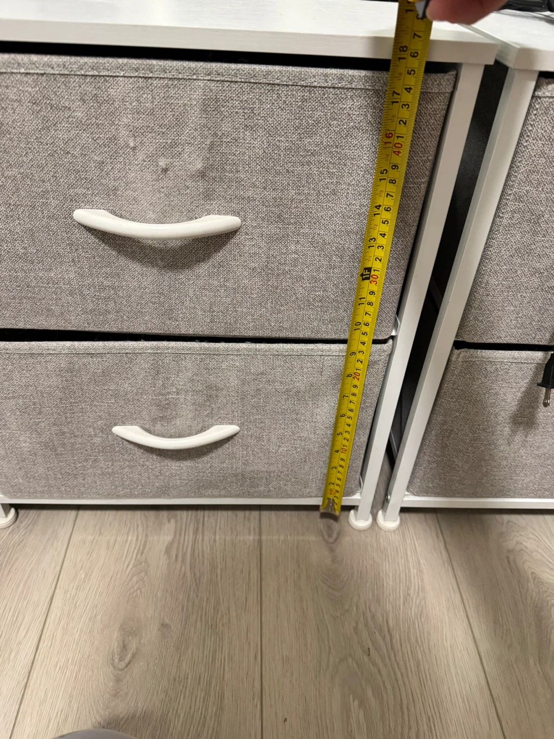 Set of 2 Fabric Drawer Dresser