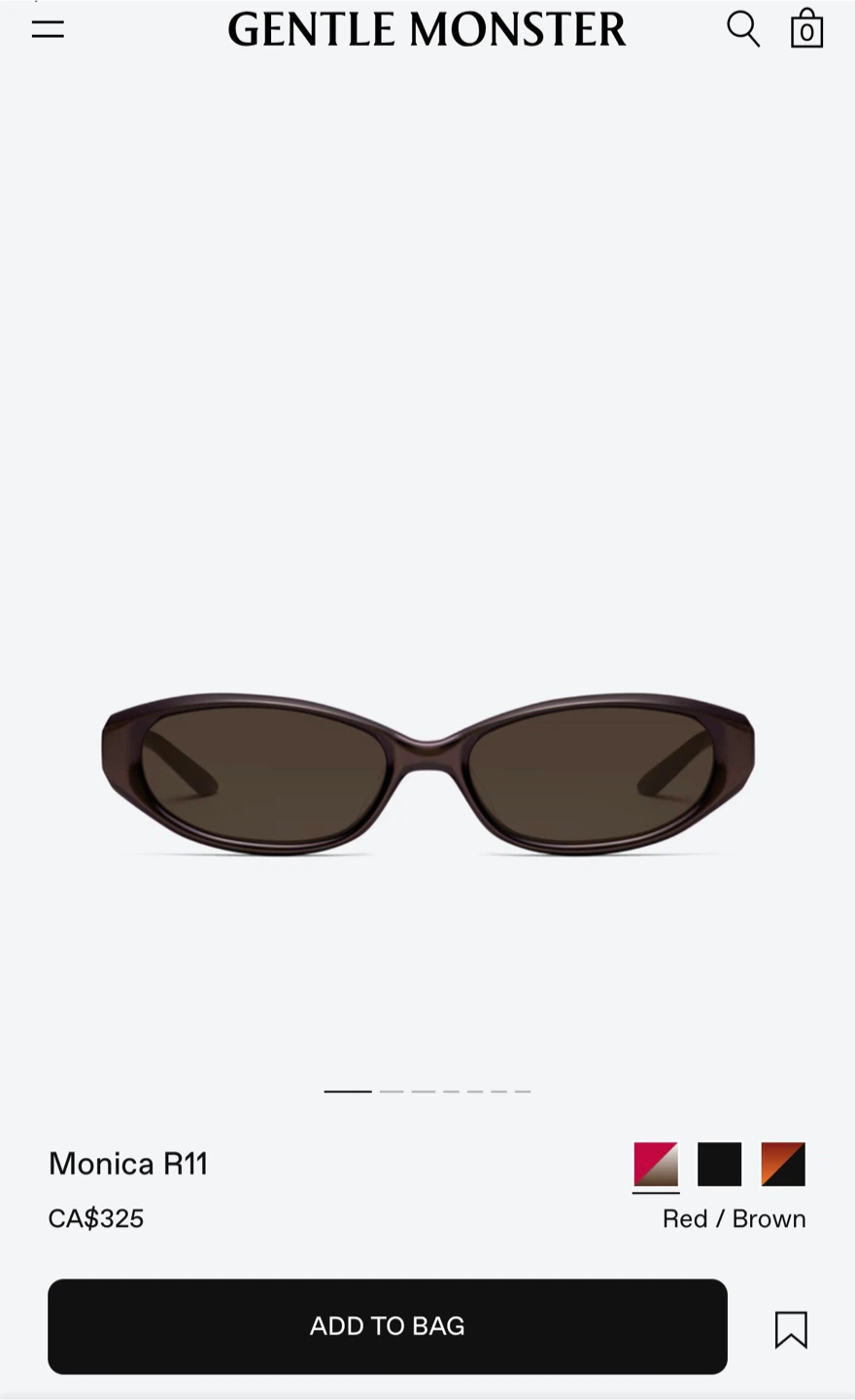 [BRAND NEW] Gentle Monster Monica Sunglasses - Red/Brown - photo 2