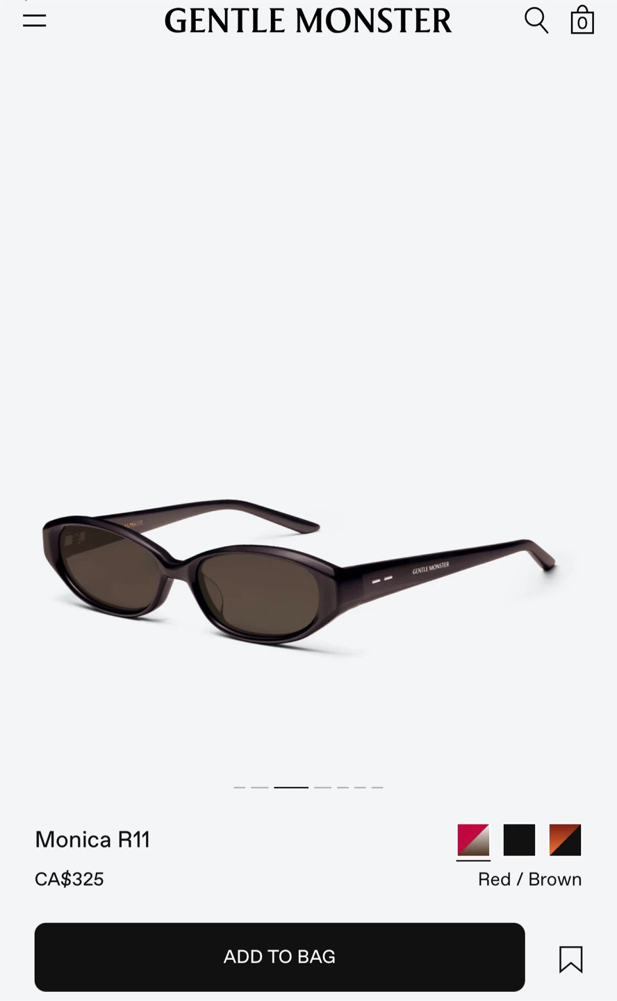 [BRAND NEW] Gentle Monster Monica Sunglasses - Red/Brown