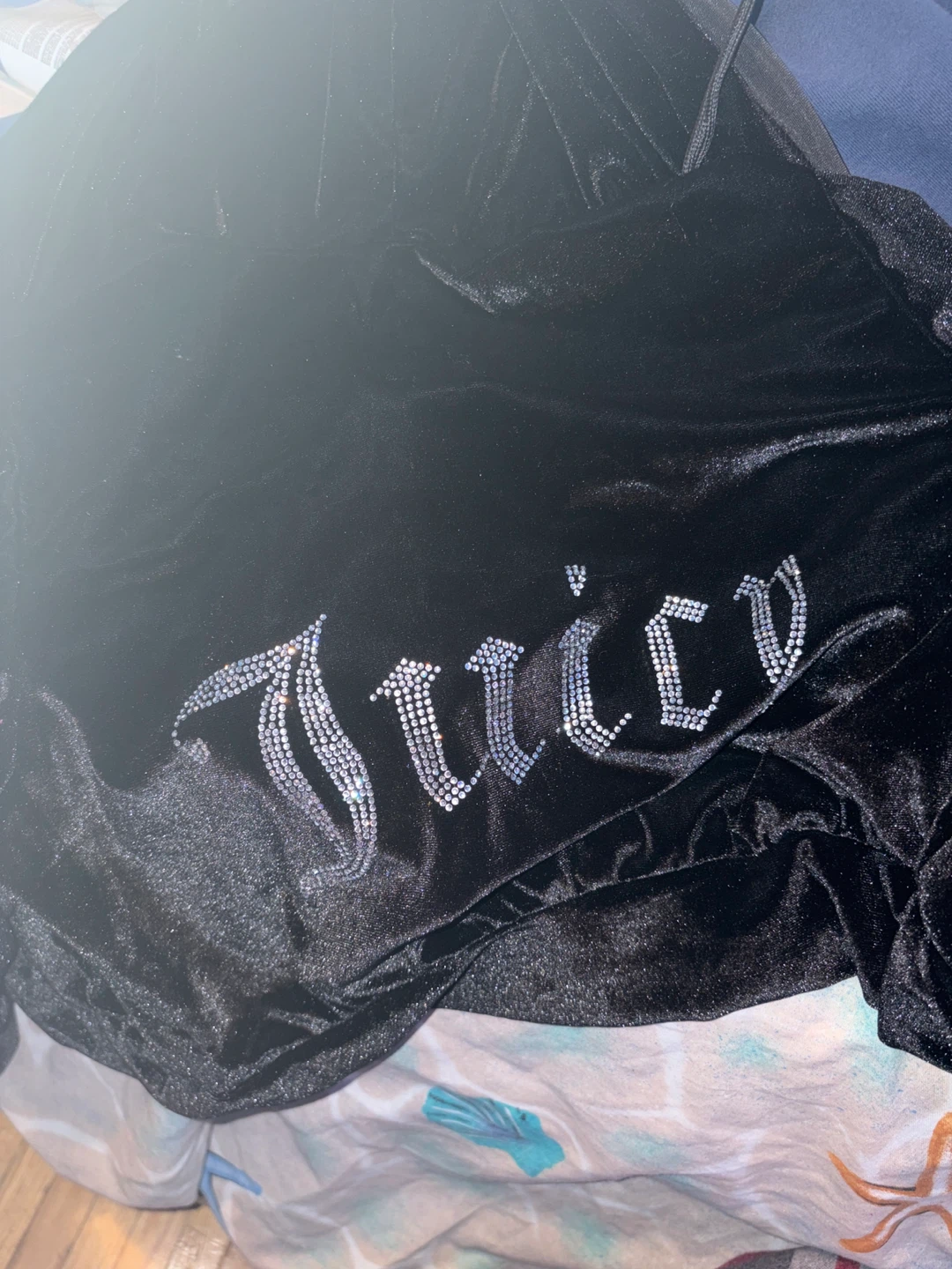 Juicy Couture Velour Track Pants Black - photo 2