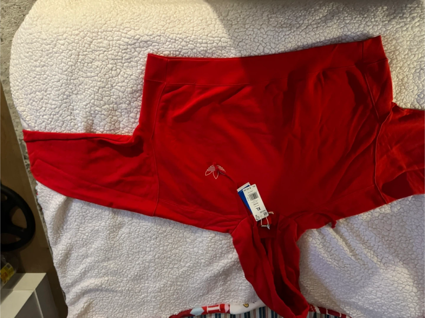 Adidas Red Trefoil Logo Hoodie XL 1X leggings set - photo 5