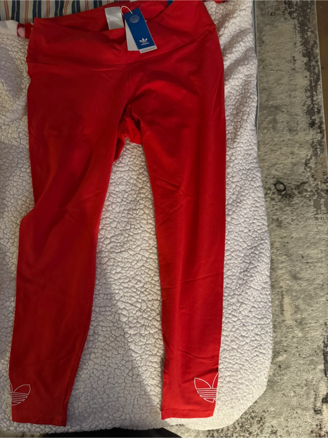 Adidas Red Trefoil Logo Hoodie XL 1X leggings set - photo 2