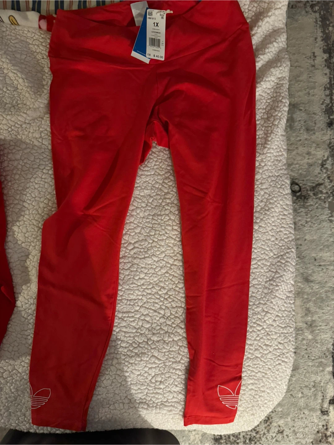 Adidas Red Trefoil Logo Hoodie XL 1X leggings set