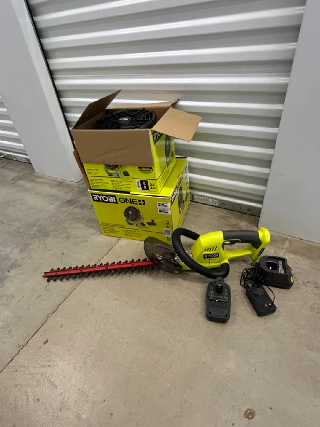 Ryobi ONE+ 18V 8-inch Grass Shear and Shrubber Trimmer.