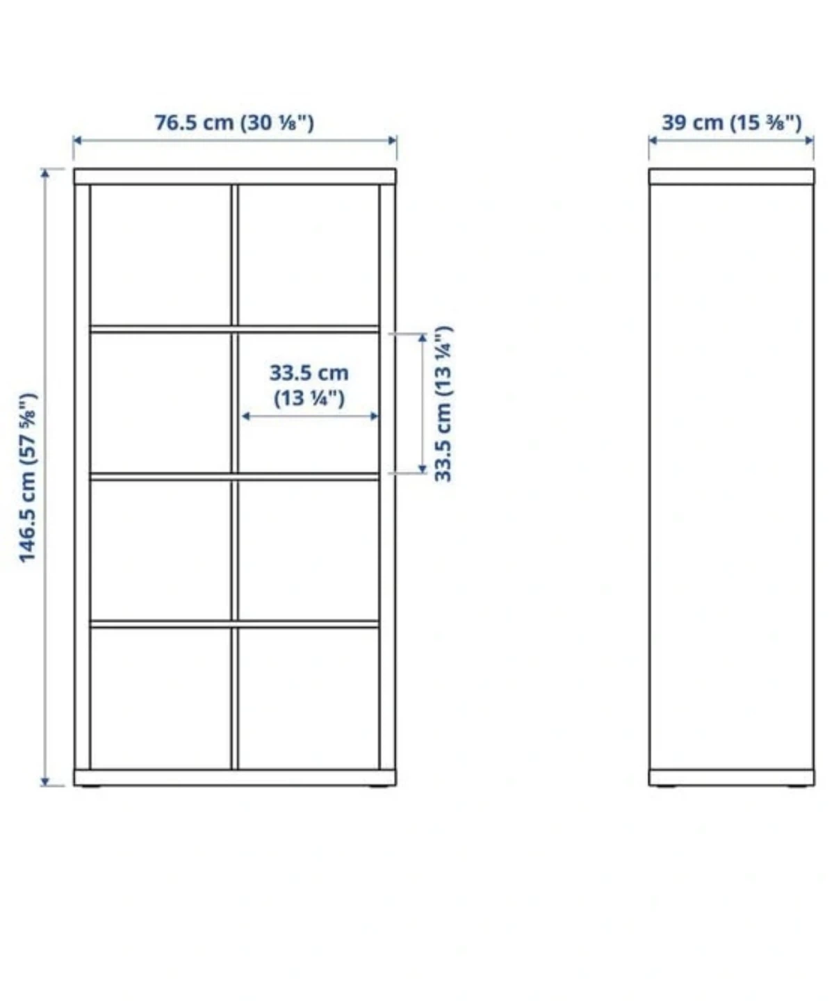 IKEA KALLAX Shelf Unit – White (Like New) - photo 4