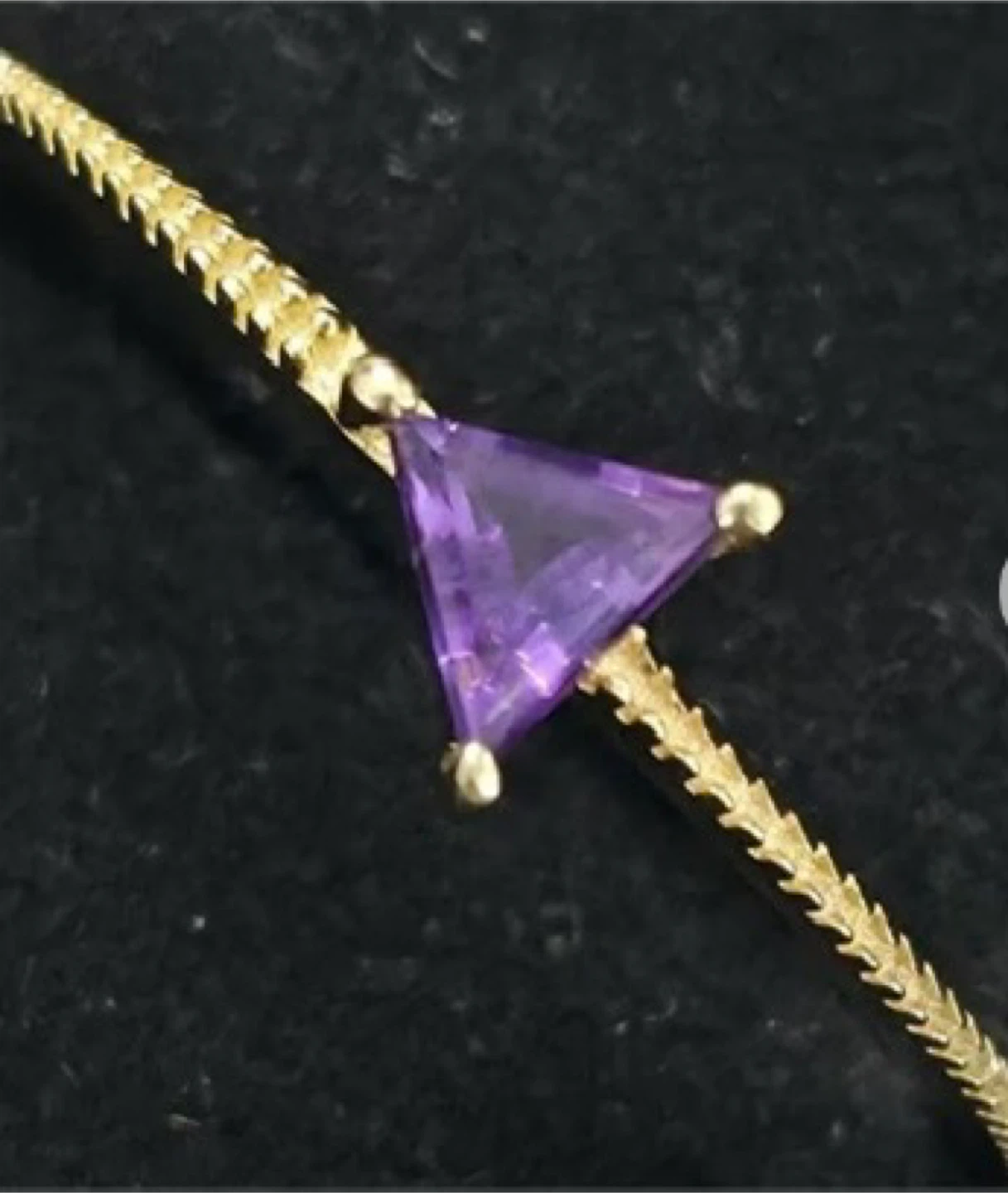 Sterling Silver Amethyst Ring - Size 8