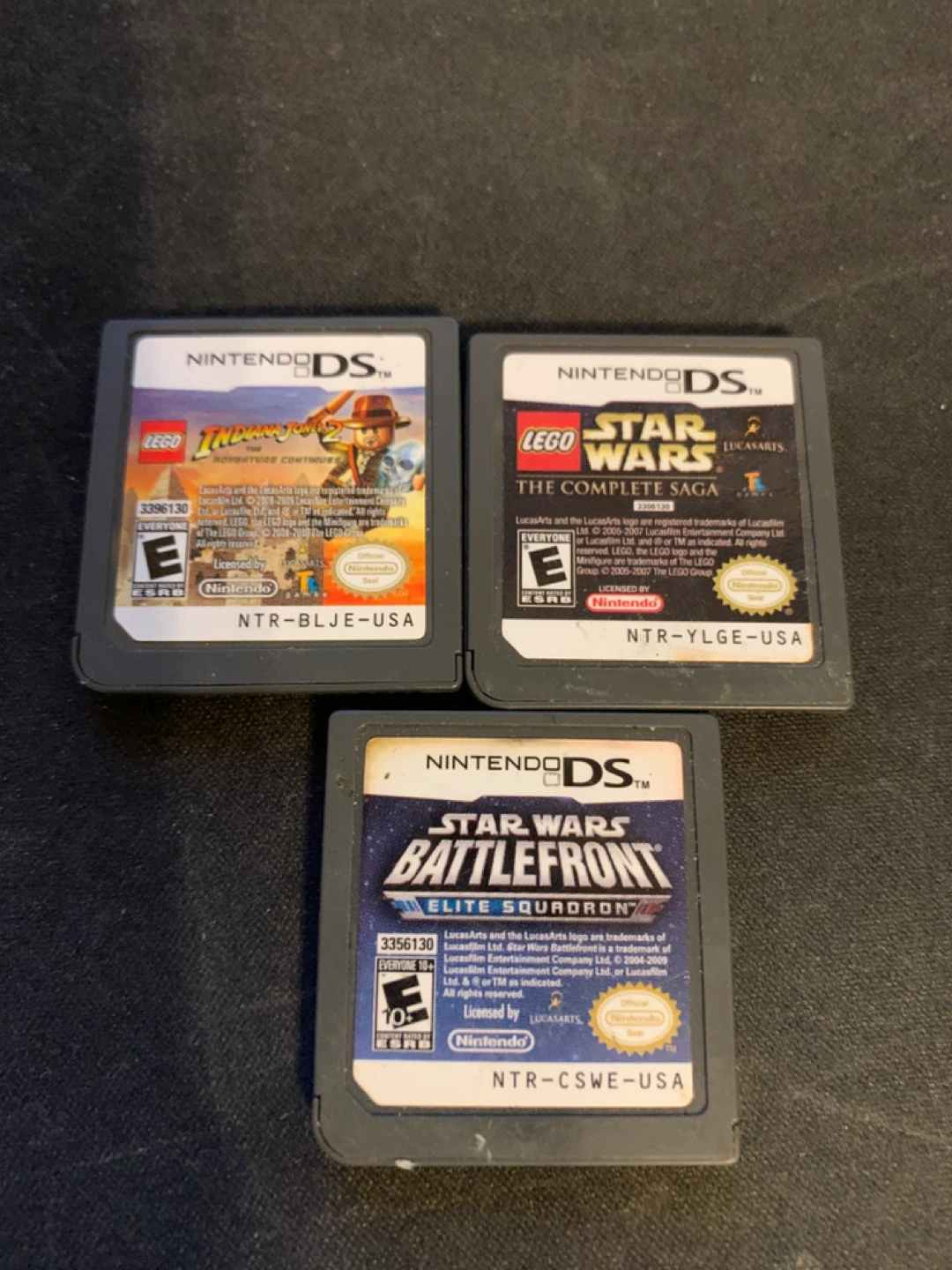 Nintendo DS Games: LEGO Star Wars, Indiana Jones, Battlefront