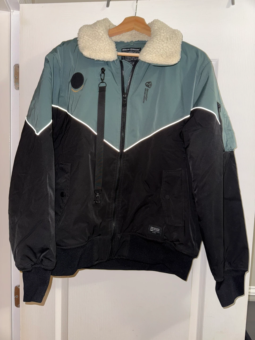 Bomber Jacket with Sherpa Collar