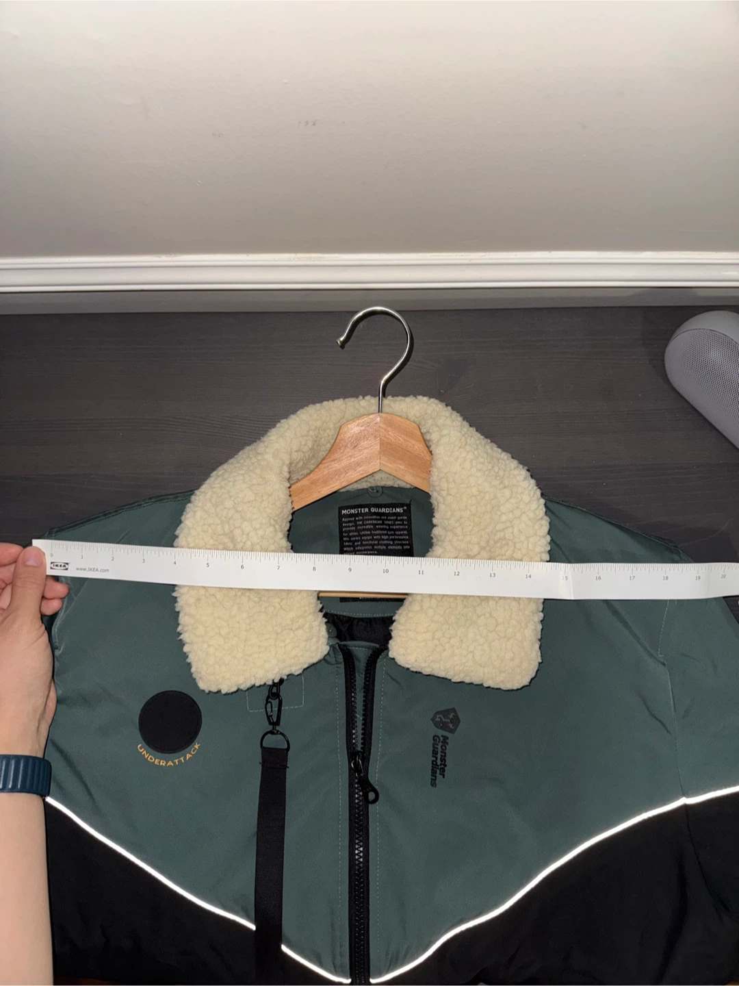Bomber Jacket with Sherpa Collar - photo 3