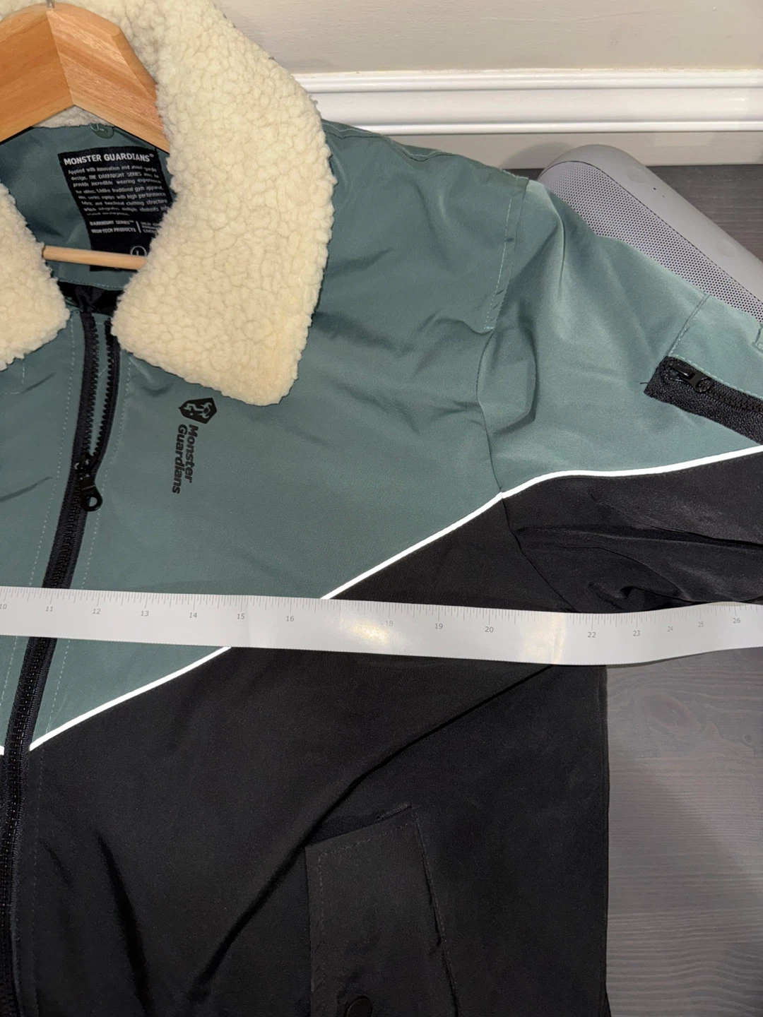 Bomber Jacket with Sherpa Collar - photo 4