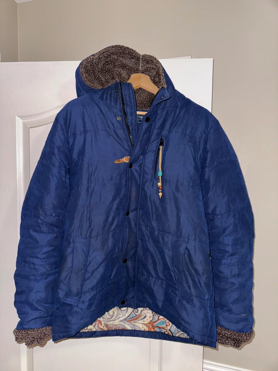 Vintage Japanese Jacket with Sherpa Lining