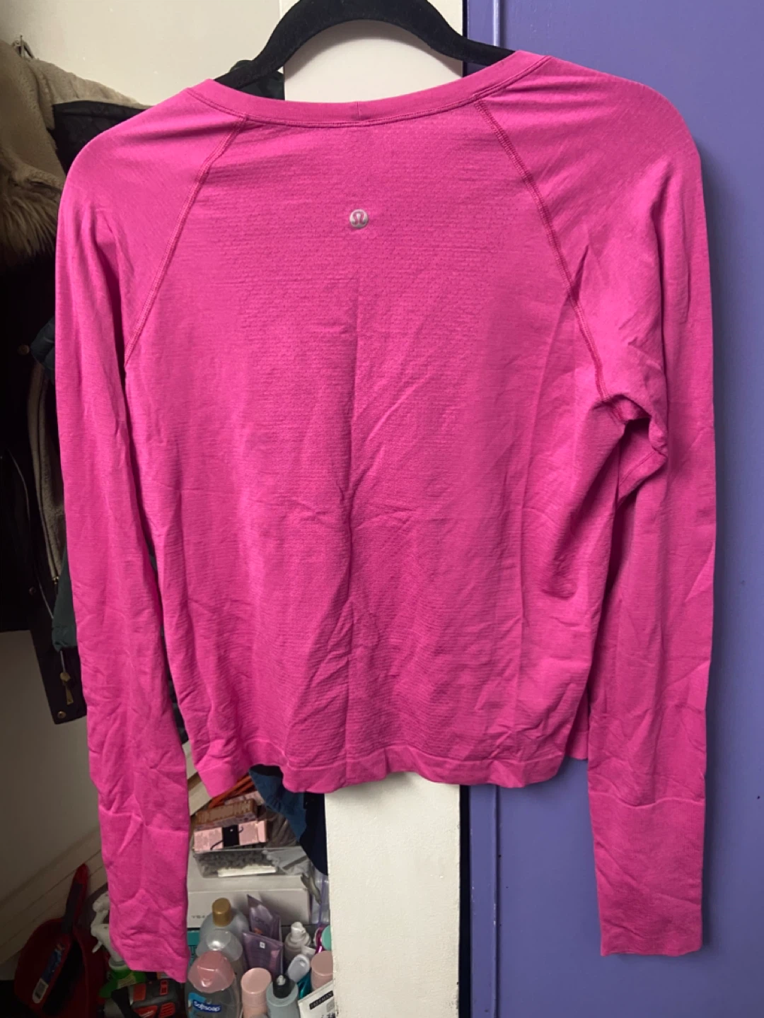 Lululemon Long Sleeve Athletic Top - Magenta - photo 2