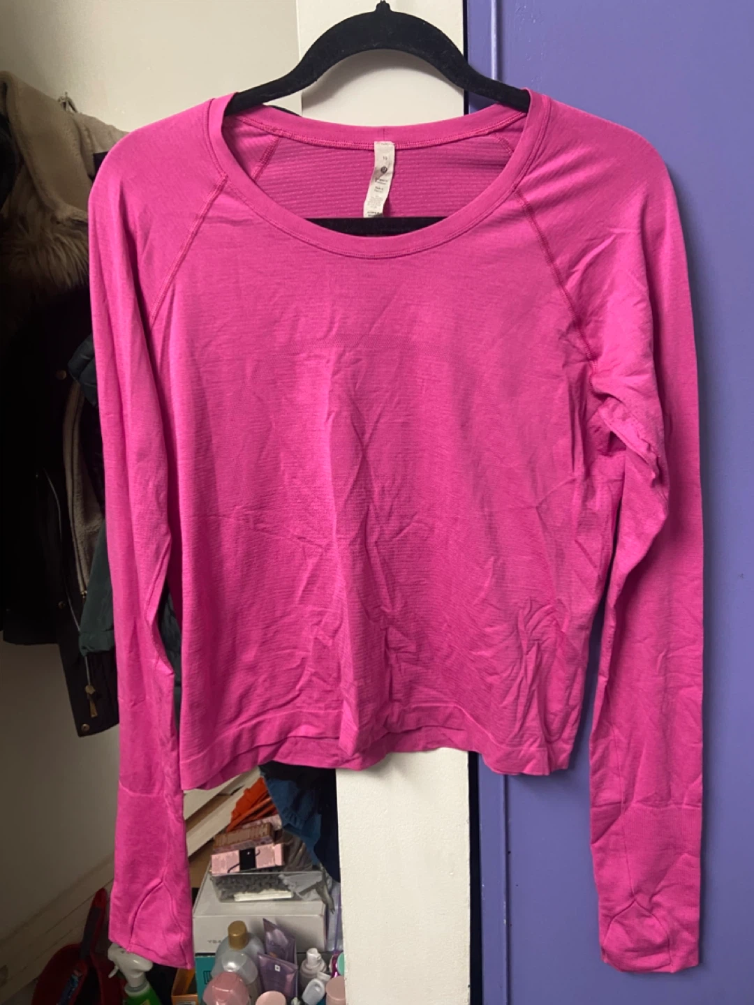 Lululemon Long Sleeve Athletic Top - Magenta
