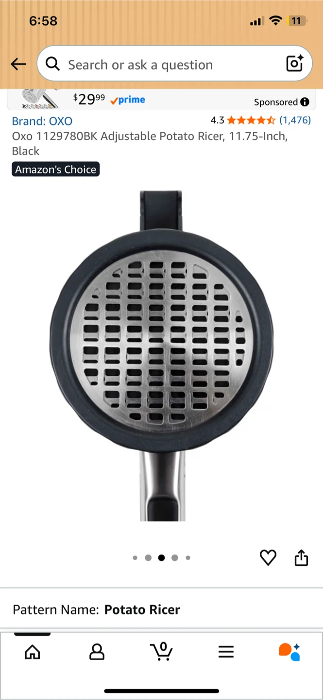 NEW! Adjustable Potato Ricer - photo 4