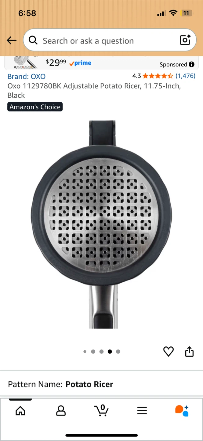 NEW! Adjustable Potato Ricer - photo 3