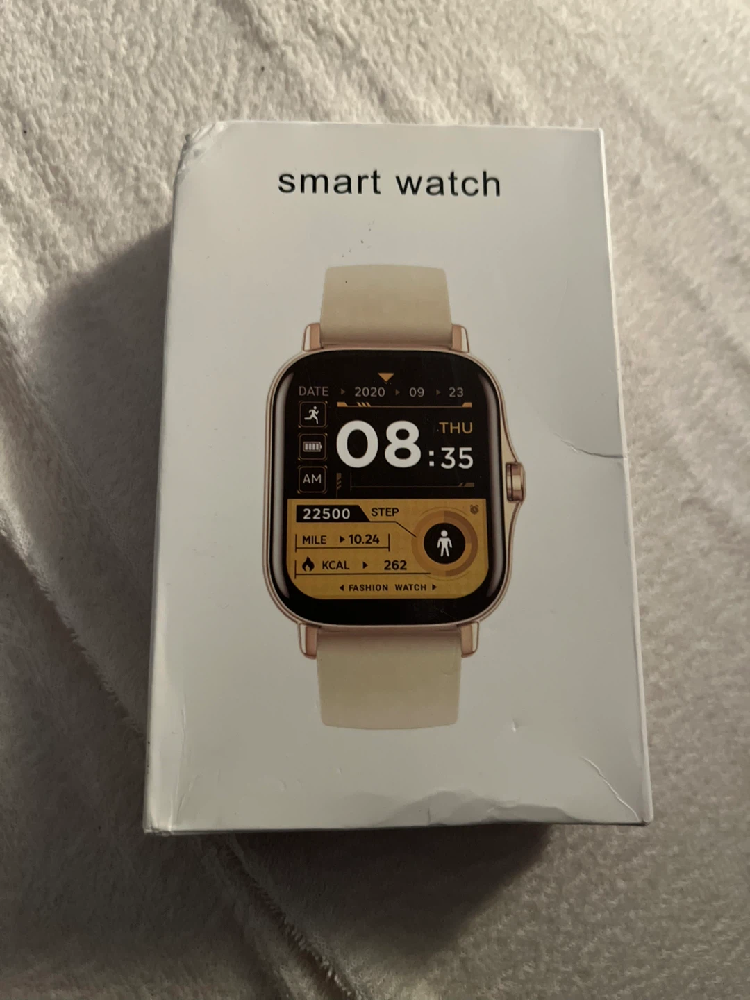 Smartwatch with Pink and Rose Gold Bands