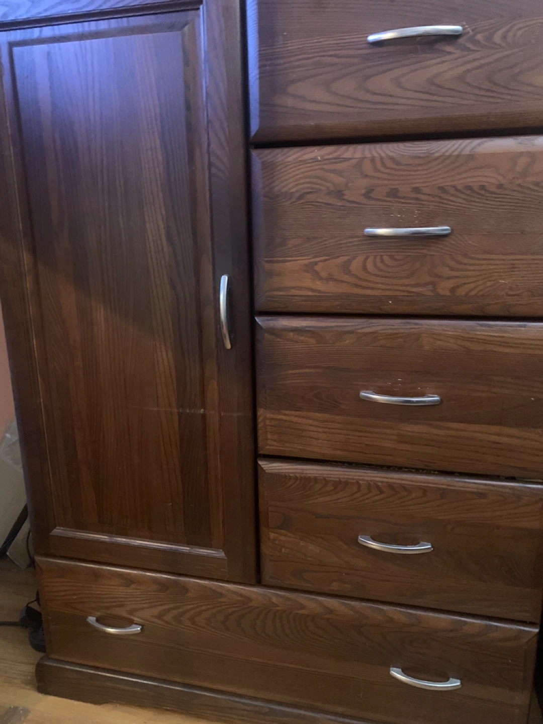 Wooden Dresser with Cabinet ,drawers, very specious
