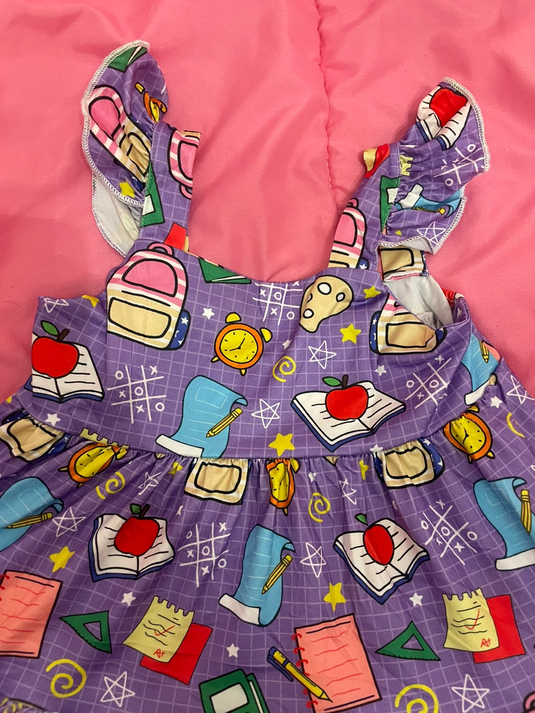 NEW! Toddler Girl’s School Themed Dress - photo 2