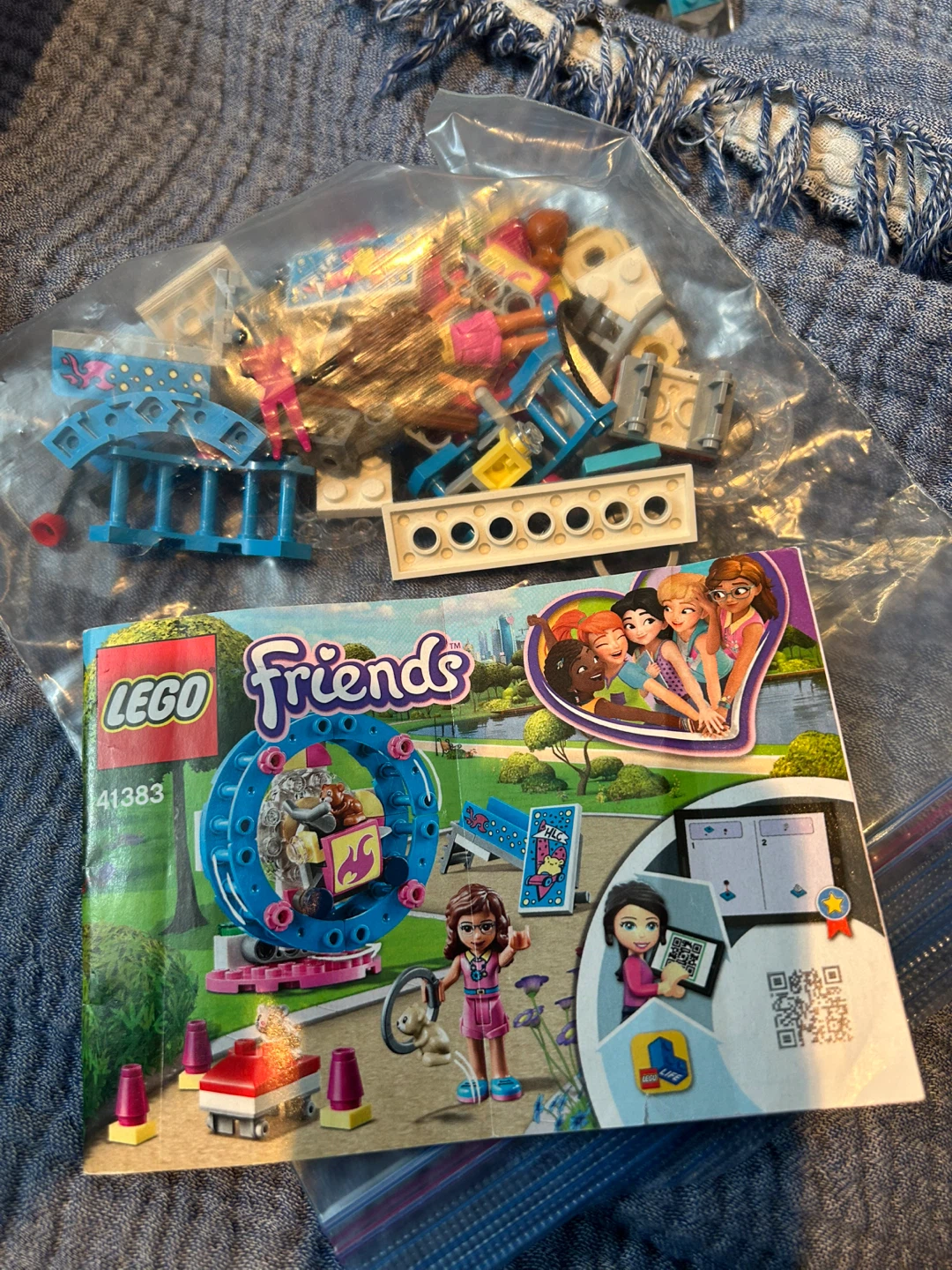 LEGO Friends 41383 Olivia's Hamster Playground Building Kit