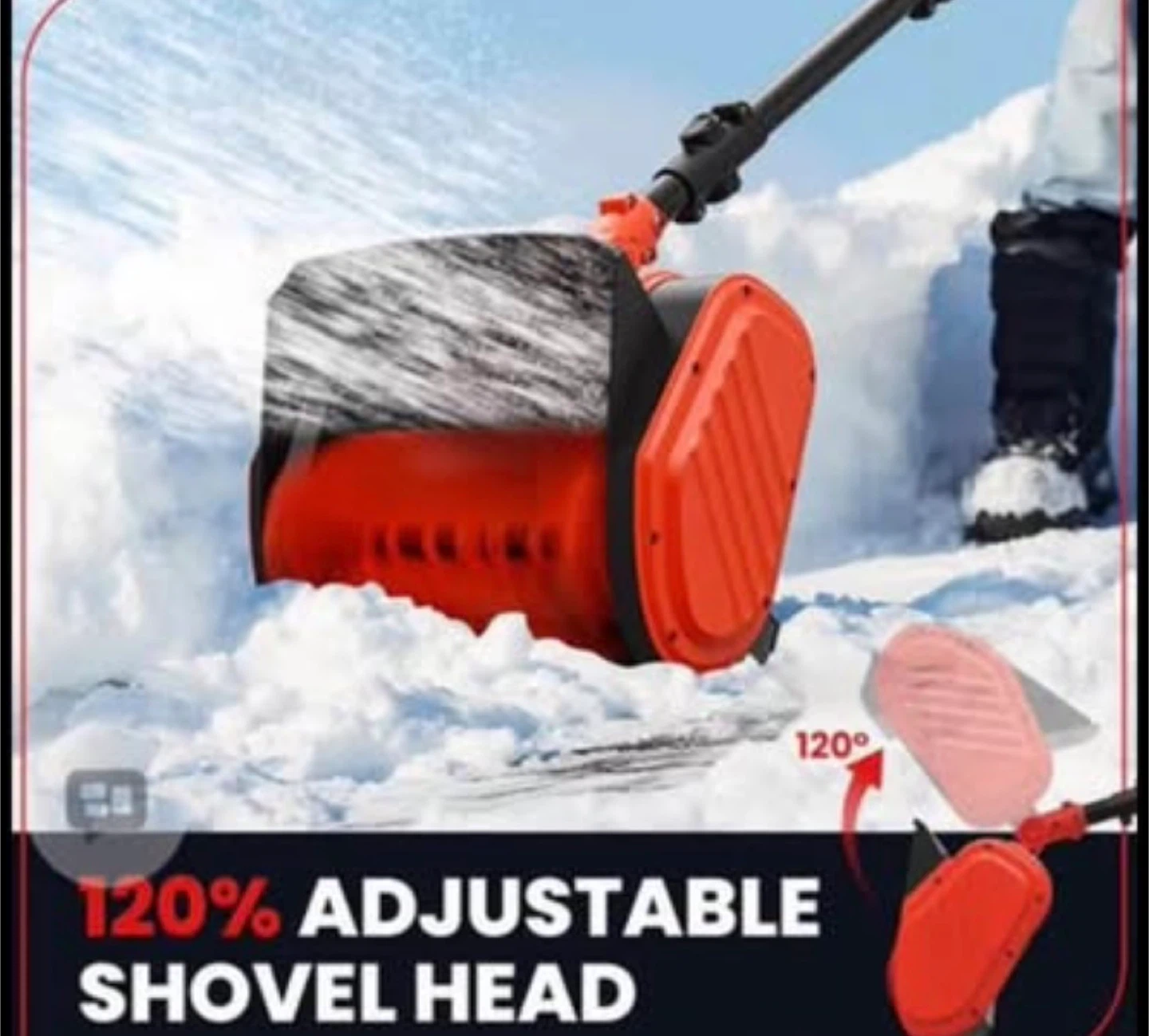 Cordless Snow Blower - 11" Cleaning Width - photo 4