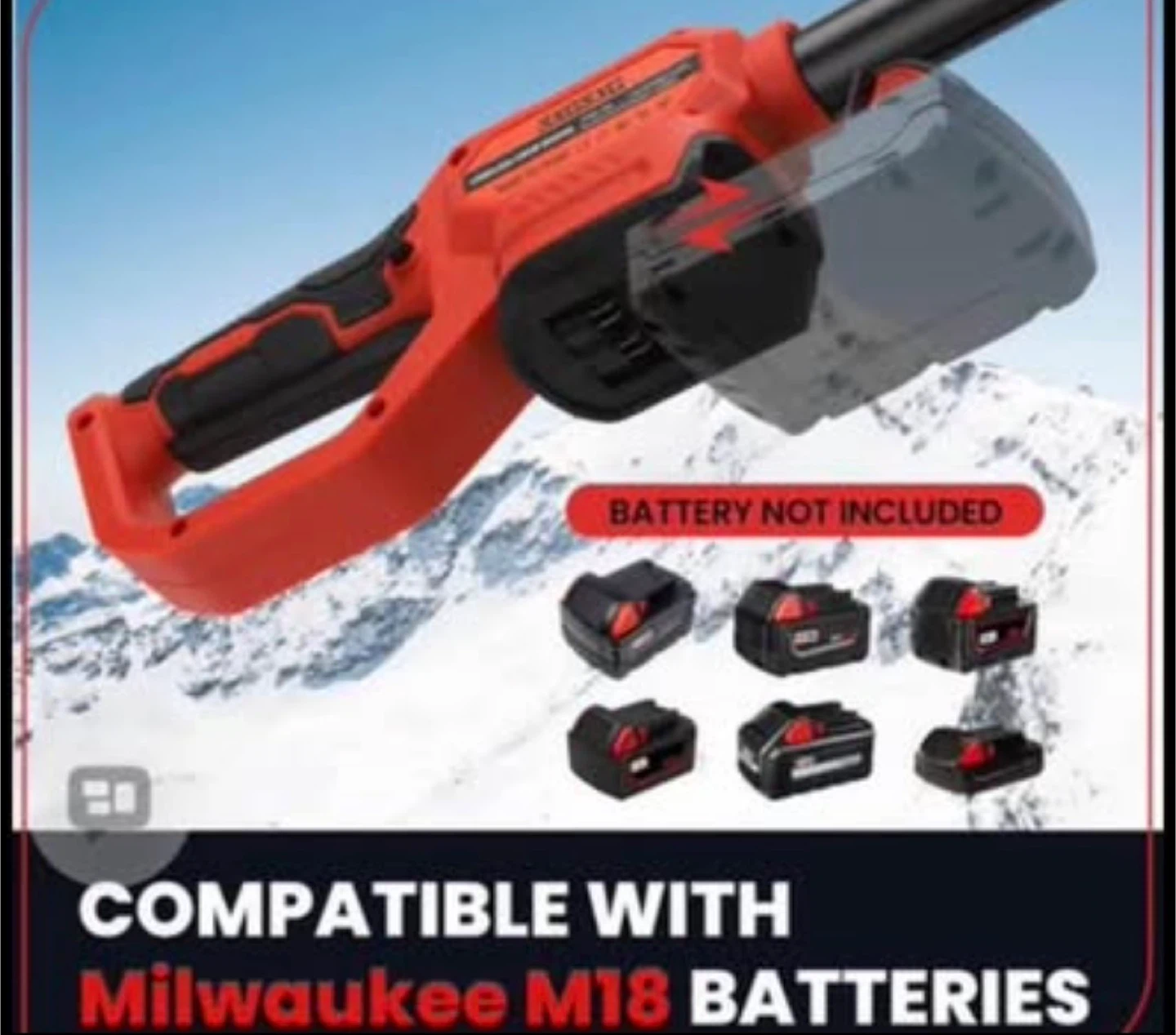 Cordless Snow Blower - 11" Cleaning Width - photo 2