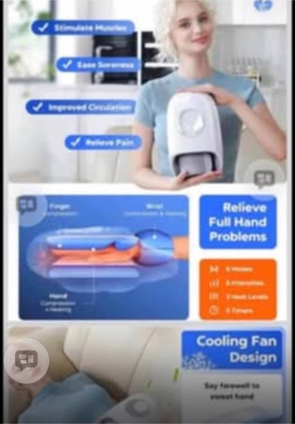 Hand Massager with Heat and Cooling - photo 4