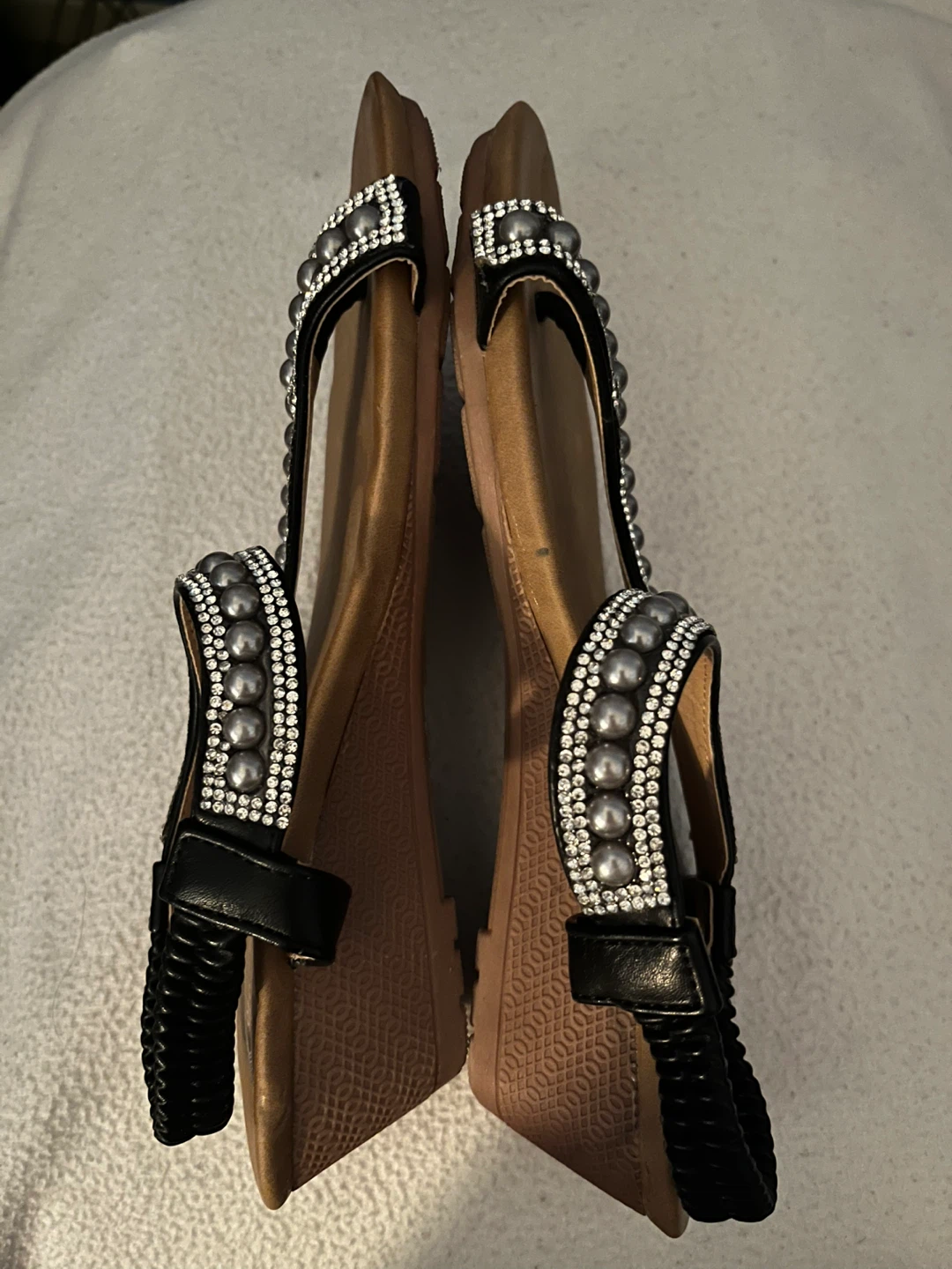 Women's Wedge Sandals with Embellishments - photo 2