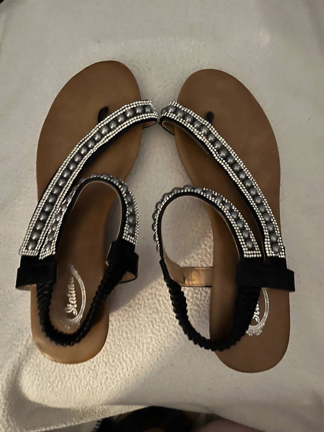 Women's Wedge Sandals with Embellishments
