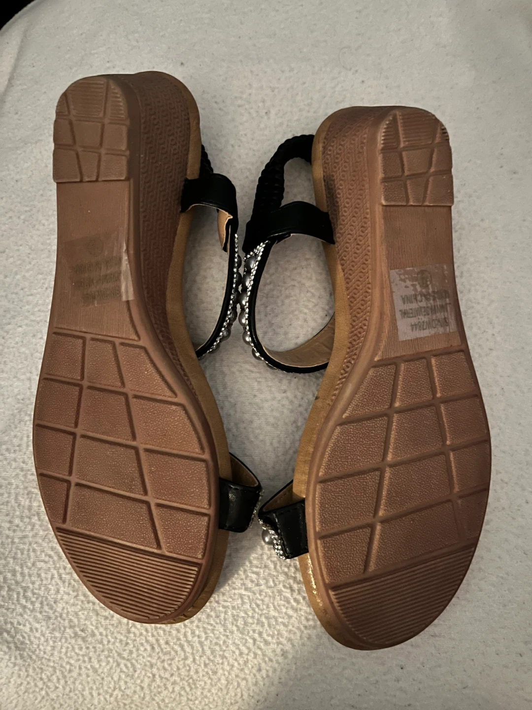 Women's Wedge Sandals with Embellishments - photo 3
