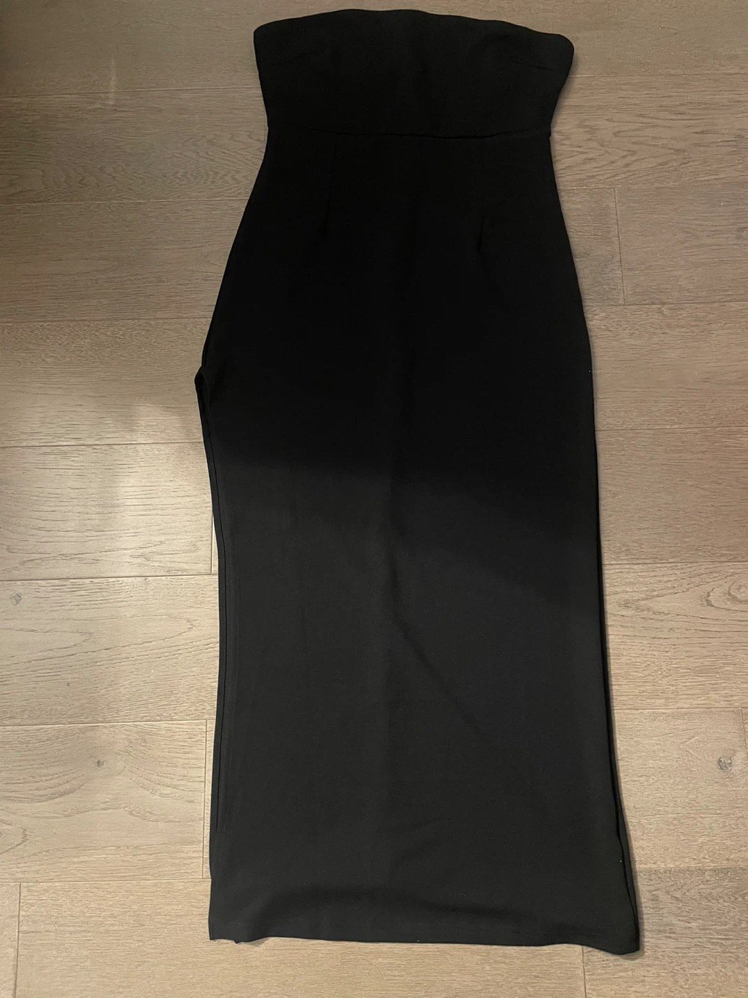 NEW! Gorgeous Black Strapless Dress with Slit - photo 2