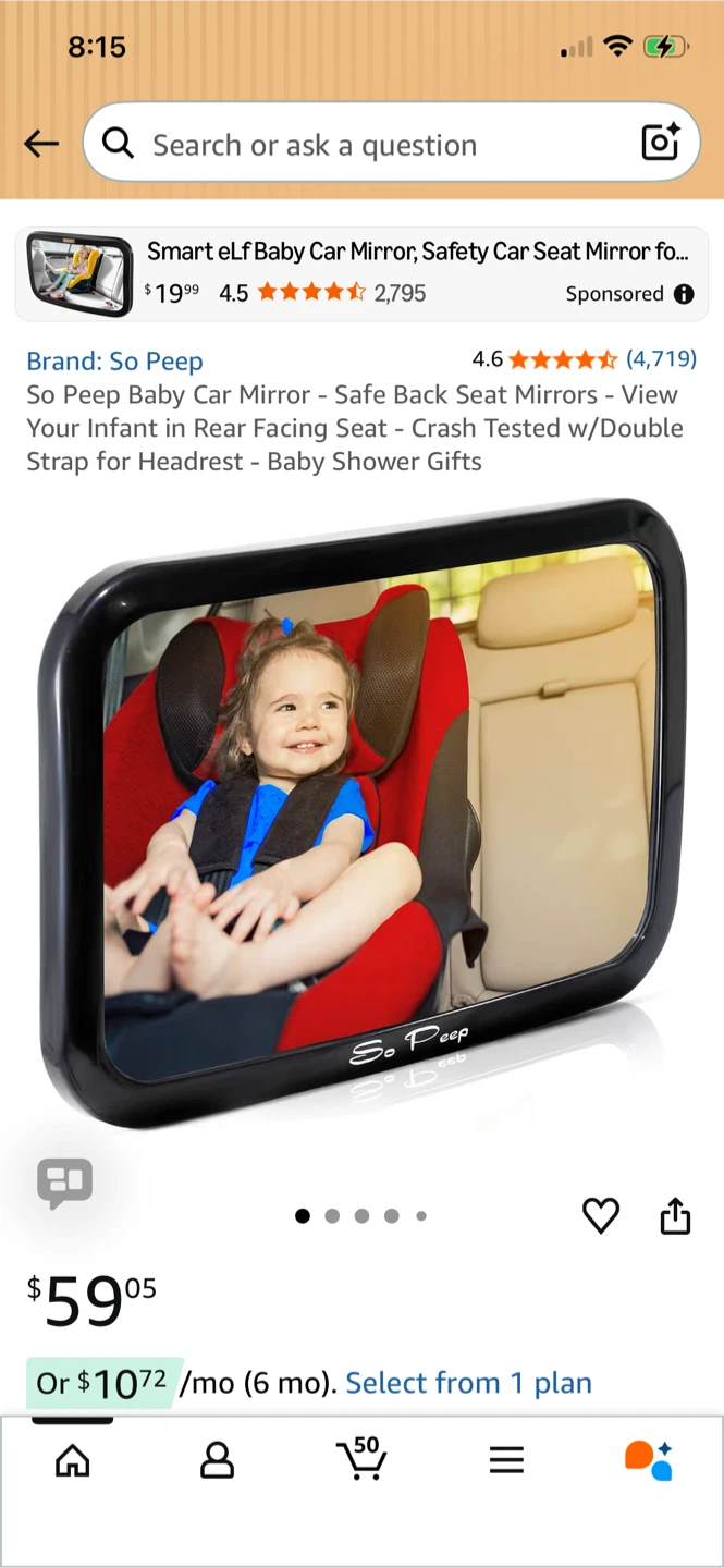 So Peep Baby Car Mirror - photo 2