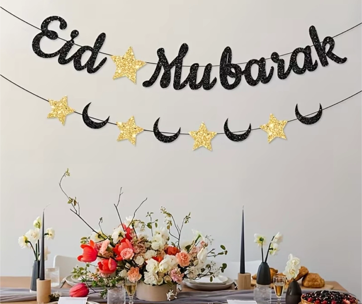Eid Mubarak Banner and Balloons Set - photo 2